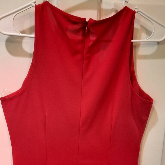 Express Red Wrap Front Sleeveless Dress size 9/10 - Picture 12 of 14